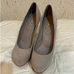 YSL Tribute suede pumps